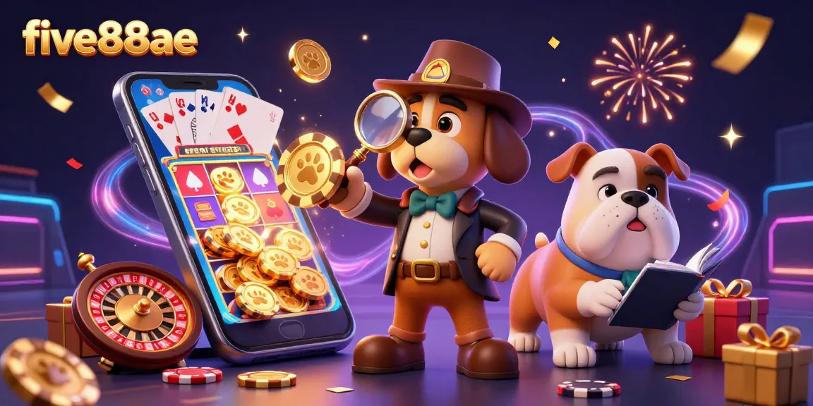 Join five88ae as the detective solves the casino mystery amidst vibrant, dynamic gaming elements.