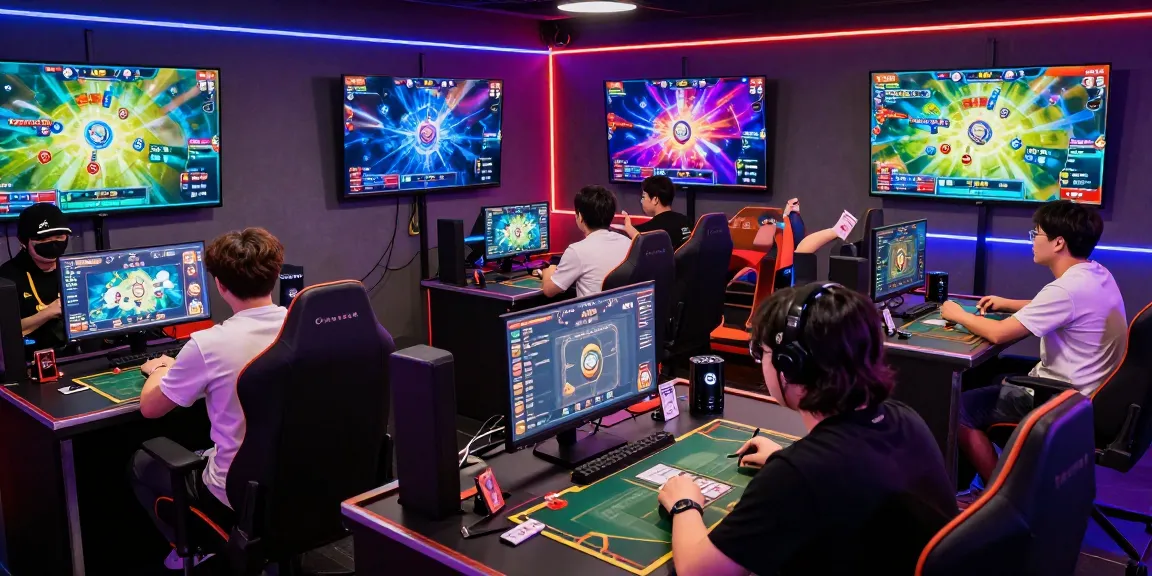 Exciting gaming tournament scene showcasing players immersed in rikvip card games.