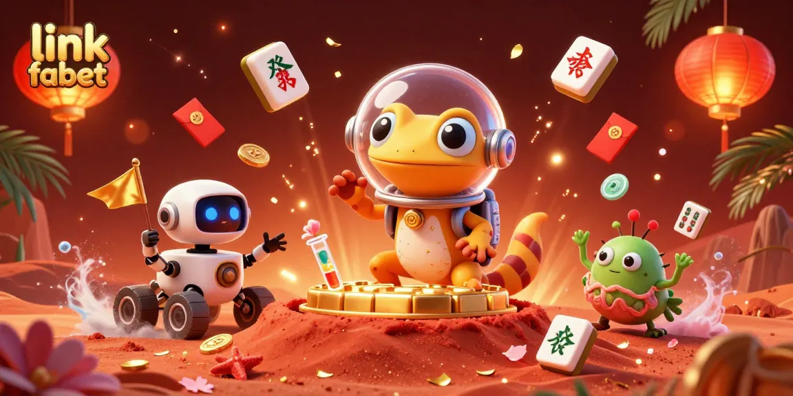 Experience the thrill of gaming at link fabet with a Martian gecko uncovering a golden casino.