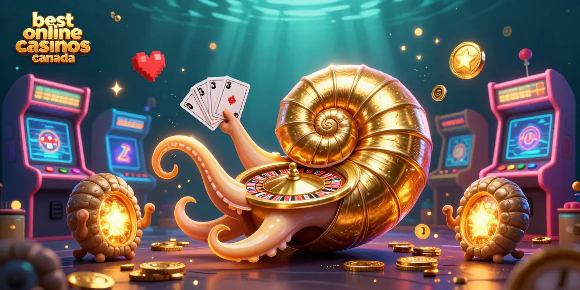 Experience the thrill at the best online casinos canada with a vibrant 3D scene of gaming elements