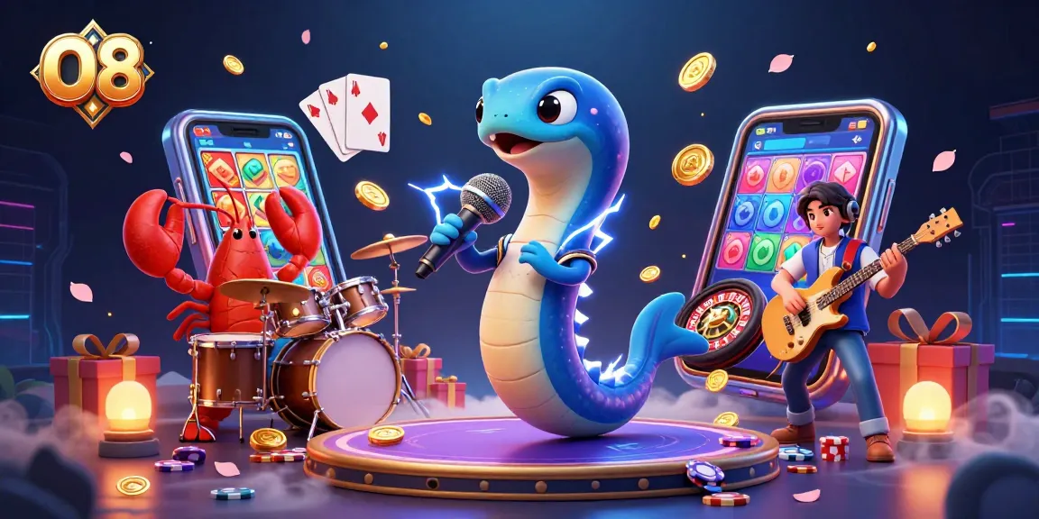 Experience O8's vibrant underwater casino with a DJ eel, and a lobster drummer and a seahorse guitarist.