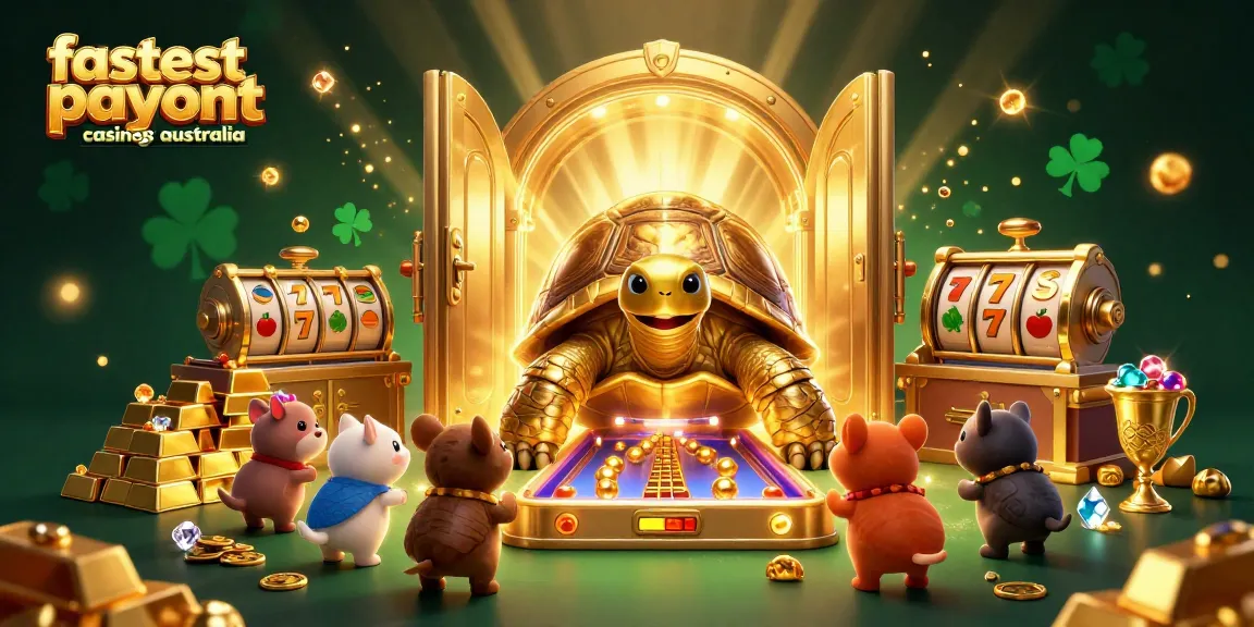 Experience the thrill at fastest payout casinos australia with our vibrant 3D illustration of gaming excitement.