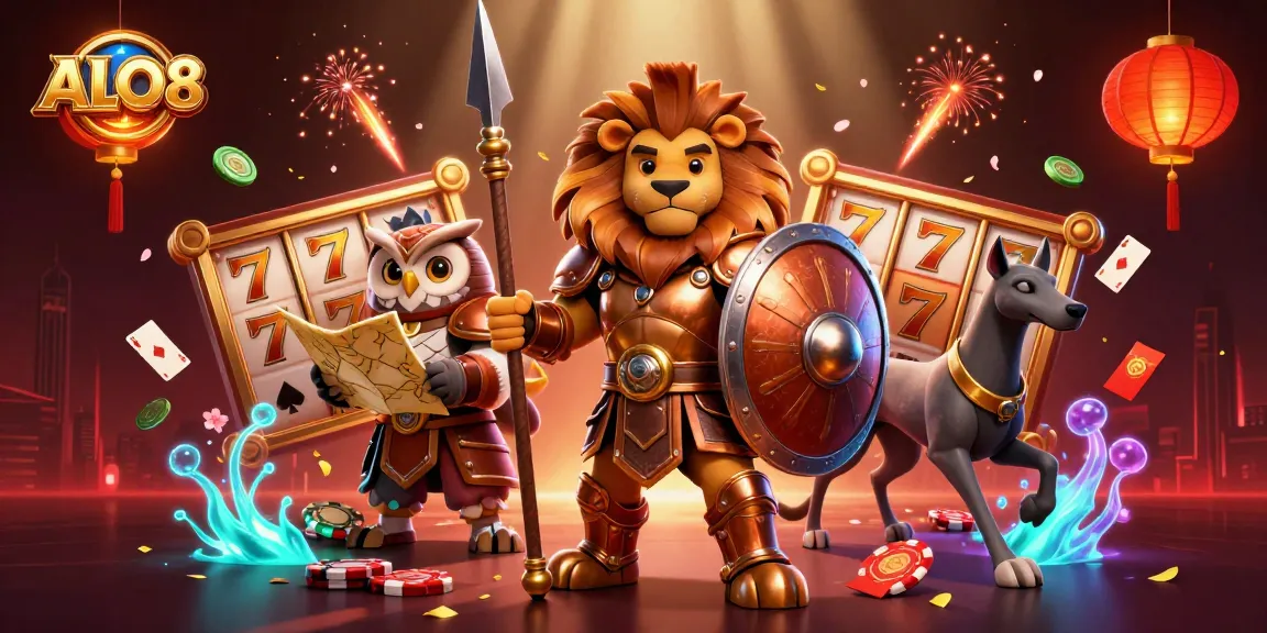 Win big at ALO8 with an exciting 3D casino adventure featuring vibrant game elements.