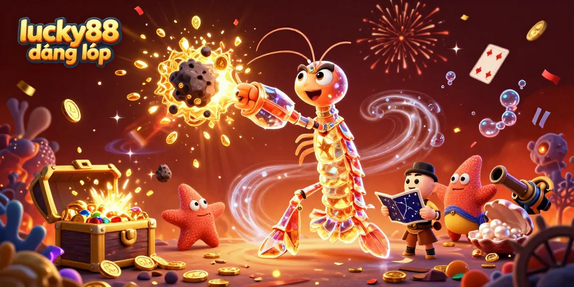 Engage in winning strategies at lucky88 đăng nhập, featuring vibrant 3D characters and casino elements.