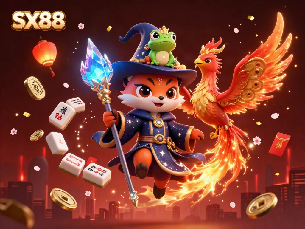 Experience thrilling gameplay at SX88, featuring mystical elements and captivating character designs.