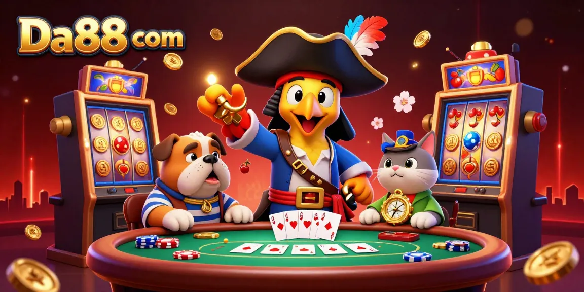 Experience thrilling gameplay at Da88 com with vibrant slot machines, captivating characters, and dynamic energy.