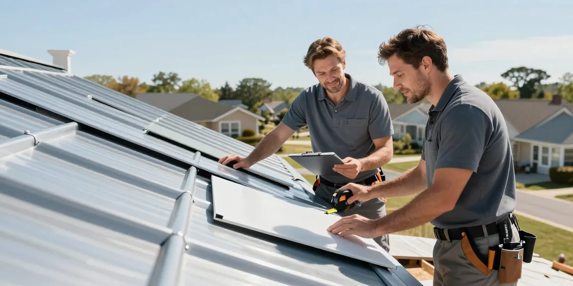 Questions to ask a metal roofing contractor during an inspection of residential roof materials.