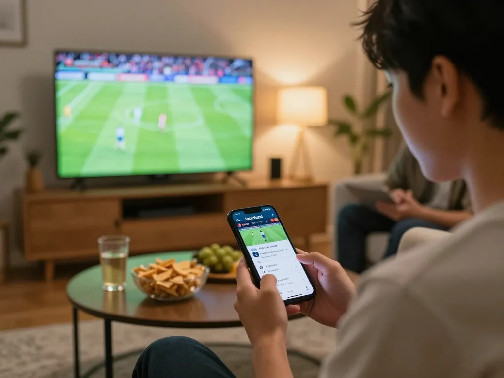 Experience keonhacai betting in a cozy home setting with friends enjoying live sports.