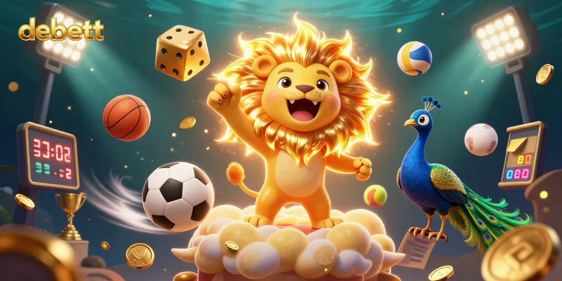 Experience the exciting debett gaming environment with dynamic scenes of gambling activity and vibrant casino elements.