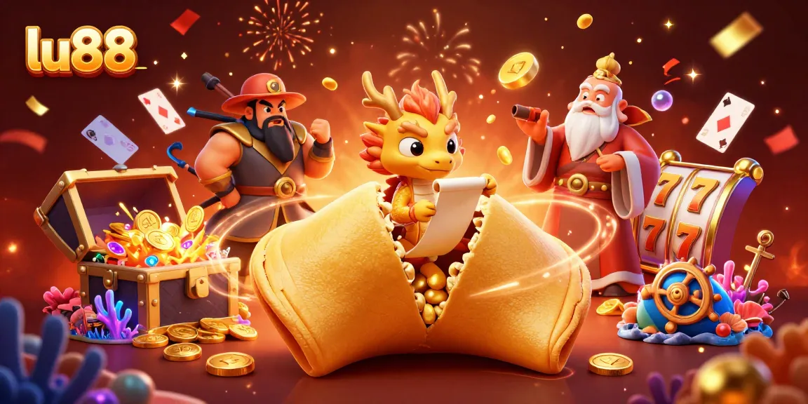 Win big at lu88 with thrilling slot games illuminated by magical energy and festive confetti.