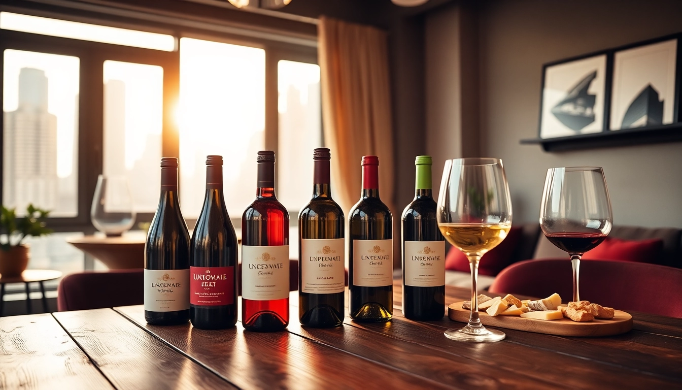 Experience convenient wine delivery Toronto with a selection of premium wines showcased in a cozy setting.