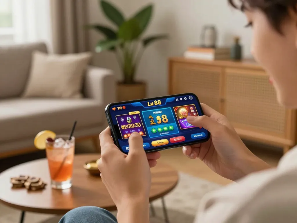 Play and win with Lu 88 casino app showcasing strategic betting options on smartphone