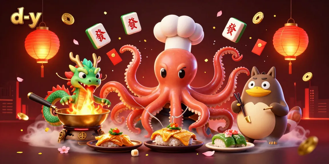 Engage with d-y's vibrant casino scene featuring dynamic gambling elements and animated characters.